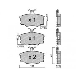 Klocki Galfer Sport FDHP 1050 - 2142200
