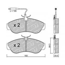 Klocki Galfer Sport FDHP 1050 - 2143100