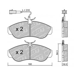 Klocki Galfer Sport FDHP 1050 - 2143101