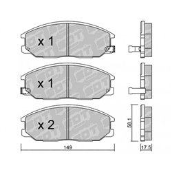 Klocki Galfer Sport FDHP 1050 - 2143501