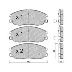 Klocki Galfer Sport FDHP 1050 - 2143601