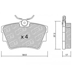 Klocki Galfer Sport FDHP 1050 - 2143700