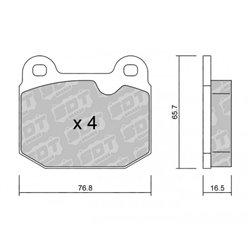 Klocki Galfer Sport FDHP 1050 - 2143800