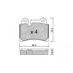 Klocki Galfer Sport FDHP 1050 - 2143802