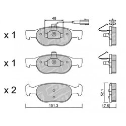 Klocki Galfer Sport FDHP 1050 - 2143900