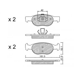 Klocki Galfer Sport FDHP 1050 - 2143902