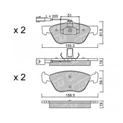 Klocki Galfer Sport FDHP 1050 - 2144101