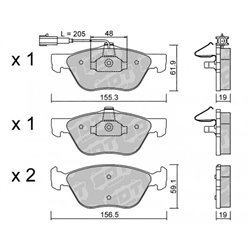 Klocki Galfer Sport FDHP 1050 - 2144102