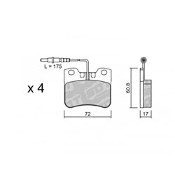 Klocki Galfer Sport FDHP 1050 - 2144200