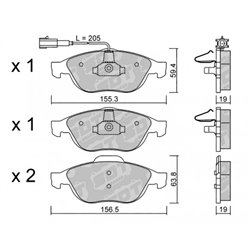 Klocki Galfer Sport FDHP 1050 - 2144301