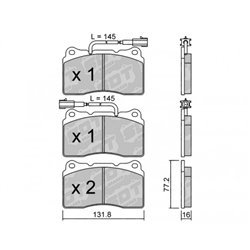 Klocki Galfer Sport FDHP 1050 - 2144400