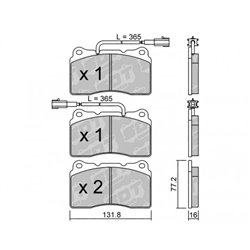 Klocki Galfer Sport FDHP 1050 - 2144403