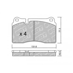 Klocki Galfer Sport FDHP 1050 - 2144405
