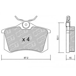 Klocki Galfer Sport FDHP 1050 - 2144700