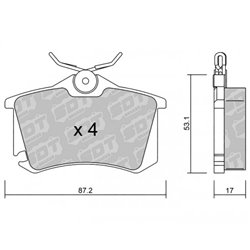 Klocki Galfer Sport FDHP 1050 - 2144705