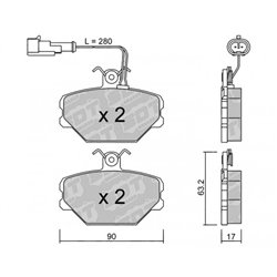 Klocki Galfer Sport FDHP 1050 - 2144800