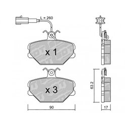 Klocki Galfer Sport FDHP 1050 - 2144801