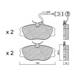 Klocki Galfer Sport FDHP 1050 - 2145102