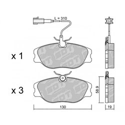 Klocki Galfer Sport FDHP 1050 - 2145103