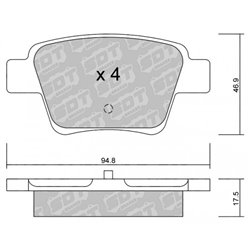 Klocki Galfer Sport FDHP 1050 - 2145200