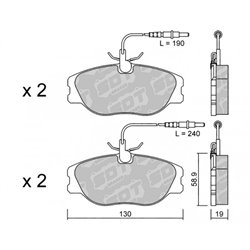 Klocki Galfer Sport FDHP 1050 - 2145303