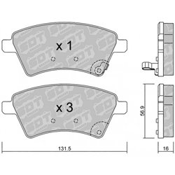 Klocki Galfer Sport FDHP 1050 - 2145600