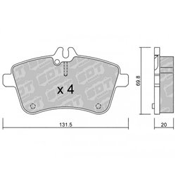 Klocki Galfer Sport FDHP 1050 - 2147000