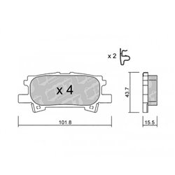 Klocki Galfer Sport FDHP 1050 - 2147400