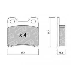 Klocki Galfer Sport FDHP 1050 - 2149500