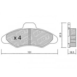 Klocki Galfer Sport FDHP 1050 - 2149700