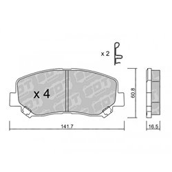 Klocki Galfer Sport FDHP 1050 - 2149900