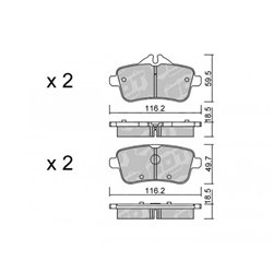 Klocki Galfer Sport FDHP 1050 - 2150300