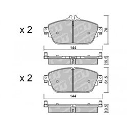 Klocki Galfer Sport FDHP 1050 - 2150500
