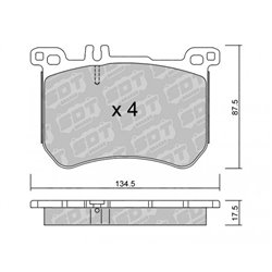 Klocki Galfer Sport FDHP 1050 - 2150900