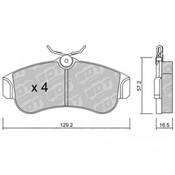 Klocki Galfer Sport FDHP 1050 - 2151400