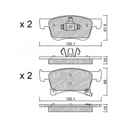 Klocki Galfer Sport FDHP 1050 - 2152200