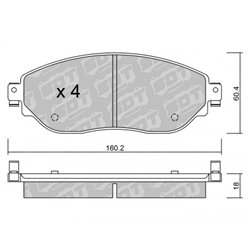 Klocki Galfer Sport FDHP 1050 - 2152400