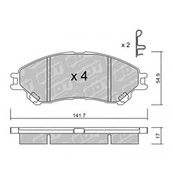 Klocki Galfer Sport FDHP 1050 - 2152600