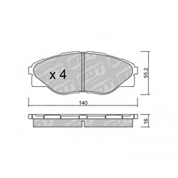 Klocki Galfer Sport FDHP 1050 - 2152900