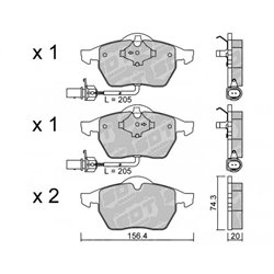 Klocki Galfer Sport FDHP 1050 - 2153002