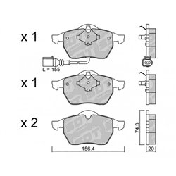 Klocki Galfer Sport FDHP 1050 - 2153004