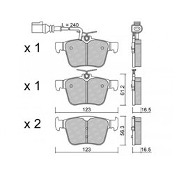 Klocki hamulcowe Galfer/SDT S-50 - 2153201