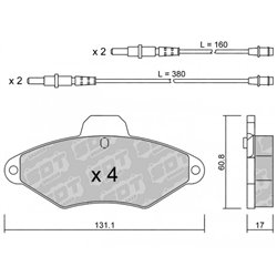 Klocki Galfer Sport FDHP 1050 - 2153900