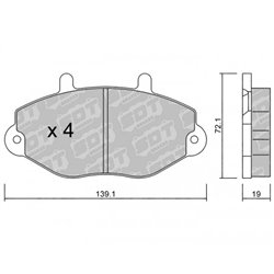 Klocki Galfer Sport FDHP 1050 - 2154800