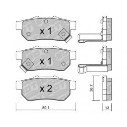 Klocki Galfer Sport FDHP 1050 - 2155301