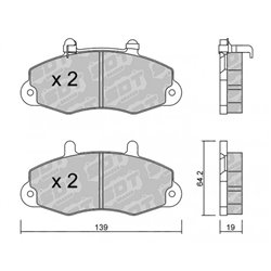 Klocki Galfer Sport FDHP 1050 - 2156301