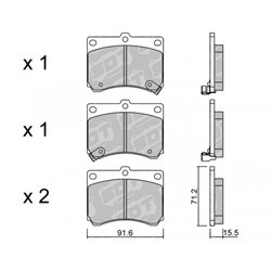 Klocki Galfer Sport FDHP 1050 - 2157301