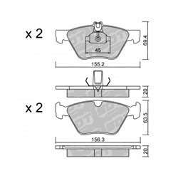 Klocki Galfer Sport FDHP 1050 - 2158600