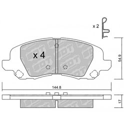 Klocki Galfer Sport FDHP 1050 - 2159000