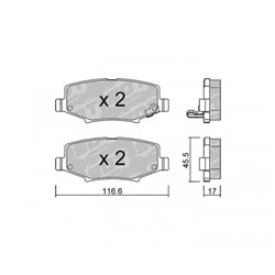 Klocki Galfer Sport FDHP 1050 - 2159200